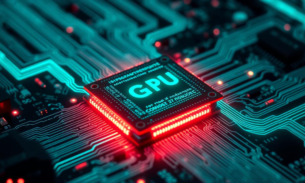 GPU chip on a circuit board representing the WebGPU compute that powers how AI background removal works in the browser