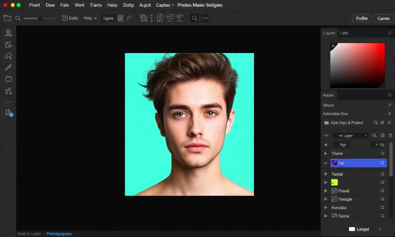 Photopea editor with a layer mask used to fix jagged edges background removal output