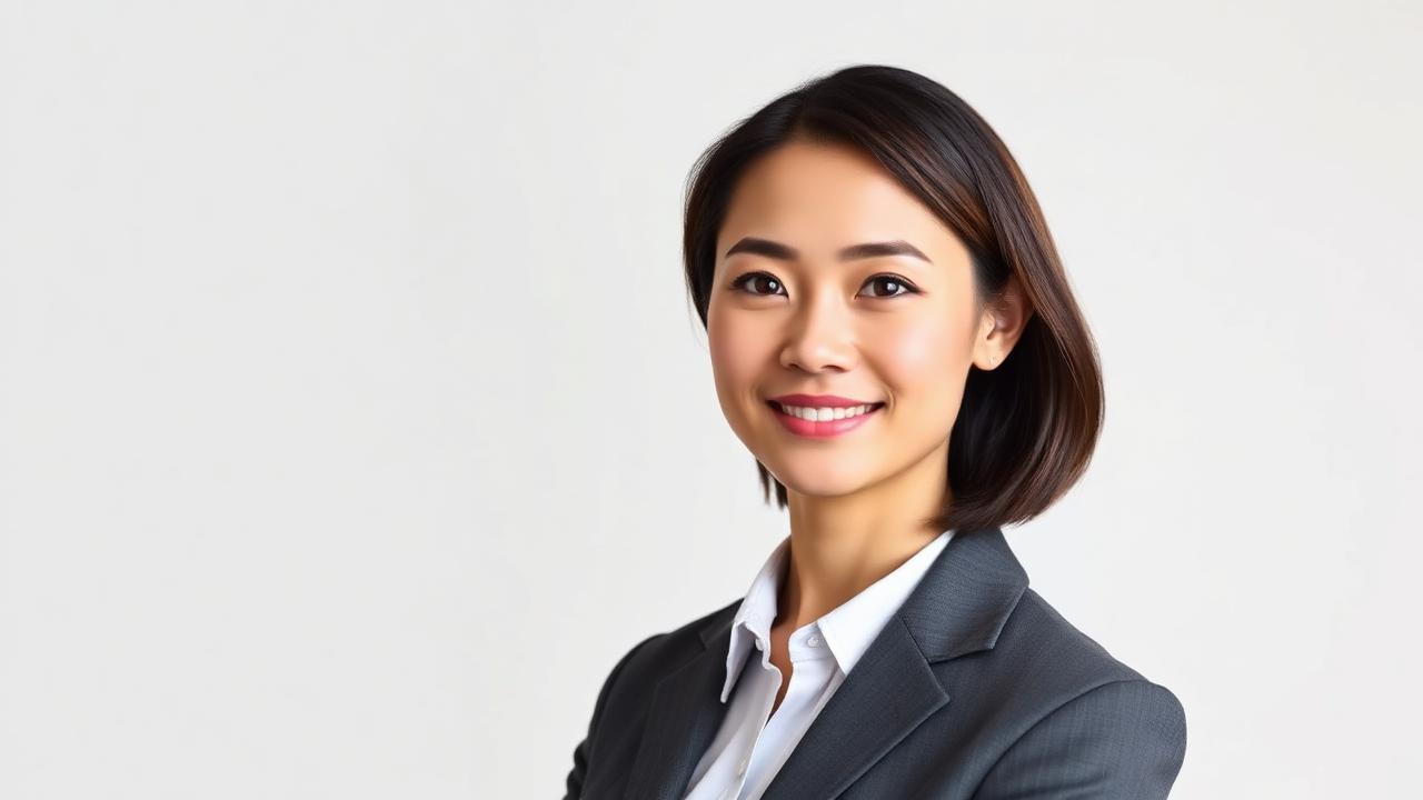 A professional headshot portrait with a transparent background showing clean cutout edges