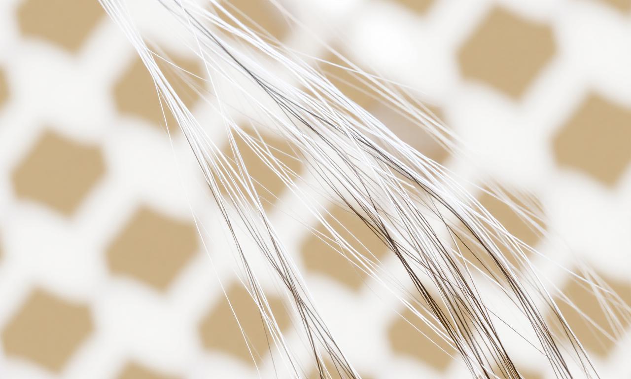 Close-up of fine hair edges preserved cleanly on a transparent background after Instagram background removal