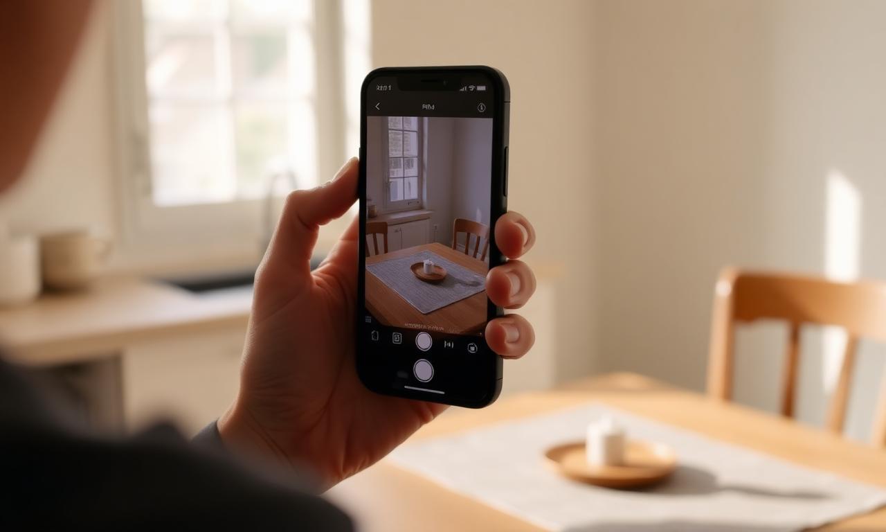 Photographing a small object in Portrait mode to remove background on iPhone cleanly